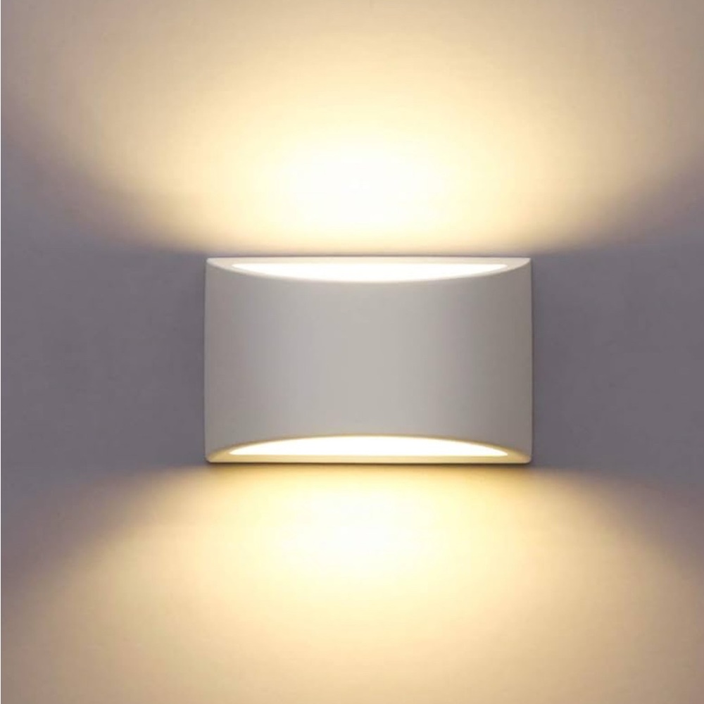 Set Of 8Plaster Wall Light Sconce, Modern 7W 2700KWhite Wall Lights.each $27